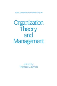 Organization Theory and Management_cover