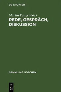 Rede, Gespräch, Diskussion_cover