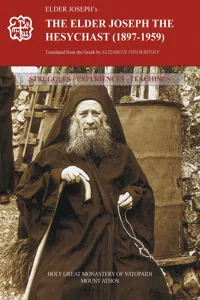 The Elder Joseph the Hesychast_cover