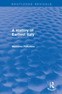 A History of Earliest Italy_cover