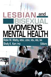 Lesbian and Bisexual Women's Mental Health_cover