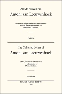 The Collected Letters of Antoni Van Leeuwenhoek - Volume 16_cover