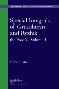 Special Integrals of Gradshteyn and Ryzhik_cover