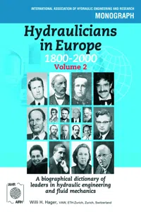 Hydraulicians in Europe 1800-2000_cover