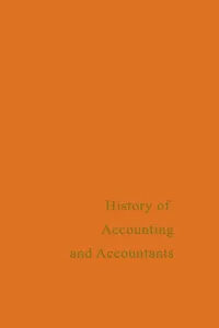 A History of Accounting and Accountants_cover