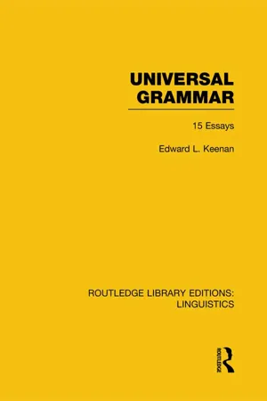 Universal Grammar