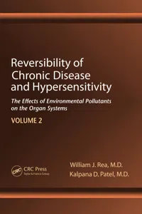 Reversibility of Chronic Disease and Hypersensitivity,Volume 2_cover