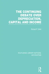 The Continuing Debate Over Depreciation, Capital and Income_cover