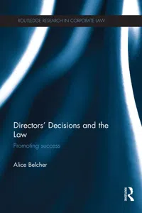 Directors' Decisions and the Law_cover