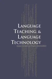 Language Teaching and Language Technology_cover