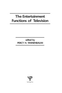 The Entertainment Functions of Television_cover