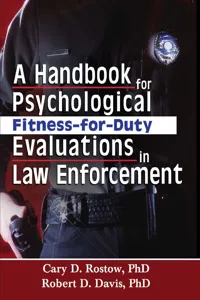 A Handbook for Psychological Fitness-for-Duty Evaluations in Law Enforcement_cover