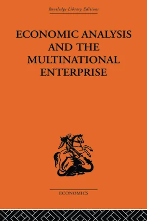 Economic Analysis and Multinational Enterprise