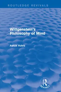 Wittgenstein's Philosophy of Mind_cover