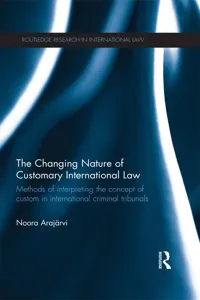 The Changing Nature of Customary International Law_cover