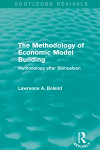 The Methodology of Economic Model Building_cover