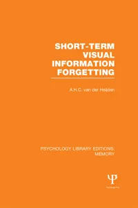 Short-term Visual Information Forgetting_cover