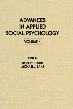 Advances in Applied Social Psychology