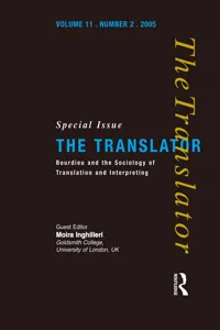 Bourdieu and the Sociology of Translation and Interpreting_cover