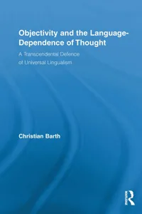 Objectivity and the Language-Dependence of Thought_cover