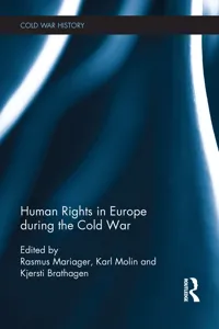 Human Rights in Europe during the Cold War_cover