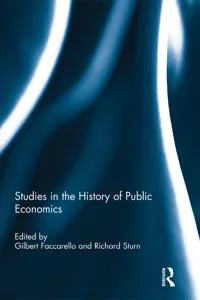 Studies in the History of Public Economics_cover