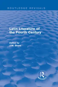 Latin Literature of the Fourth Century_cover