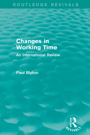 Changes in Working Time (Routledge Revivals)