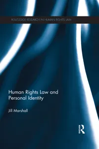 Human Rights Law and Personal Identity_cover