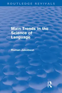 Main Trends in the Science of Language_cover