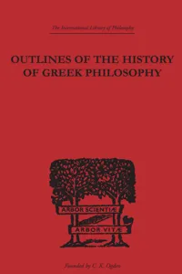 Outlines of the History of Greek Philosophy_cover