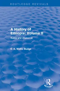 A History of Ethiopia: Volume I_cover