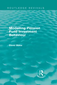 Modelling Pension Fund Investment Behaviour_cover