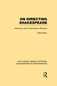 On Directing Shakespeare_cover