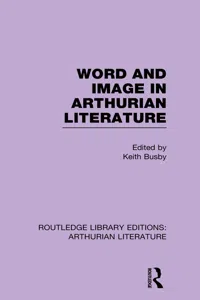 Word and Image in Arthurian Literature_cover