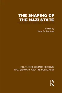 The Shaping of the Nazi State_cover