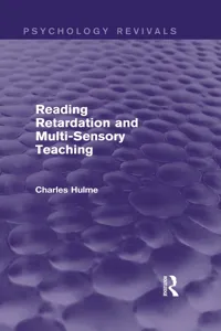 Reading Retardation and Multi-Sensory Teaching_cover