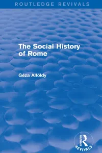 The Social History of Rome_cover