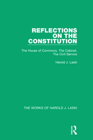 Reflections on the Constitution (Works of Harold J. Laski)