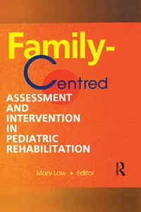 Family-Centred Assessment and Intervention in Pediatric Rehabilitation_cover