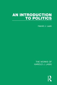 An Introduction to Politics_cover