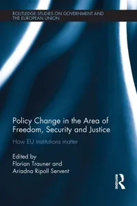 Policy change in the Area of Freedom, Security and Justice_cover