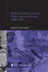 Medicine, Health and the Public Sphere in Britain, 1600-2000_cover