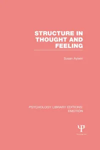 Structure in Thought and Feeling_cover