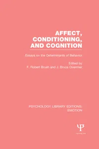 Affect, Conditioning, and Cognition_cover