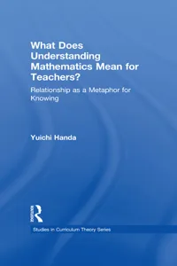 What Does Understanding Mathematics Mean for Teachers?_cover