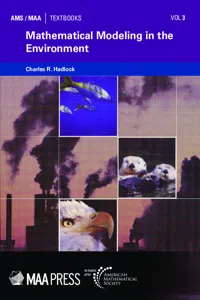 Mathematical Modeling in the Environment_cover