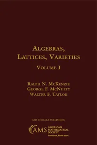 Algebras, Lattices, Varieties_cover