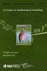 A Course in Mathematical Modeling_cover