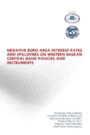 Negative Euro Area Interest Rates and Spillovers on Western Balkan Central Bank Policies and Instruments